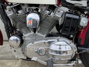 a maroon motorcycle 016 harley davidson sportster 66 03 engine